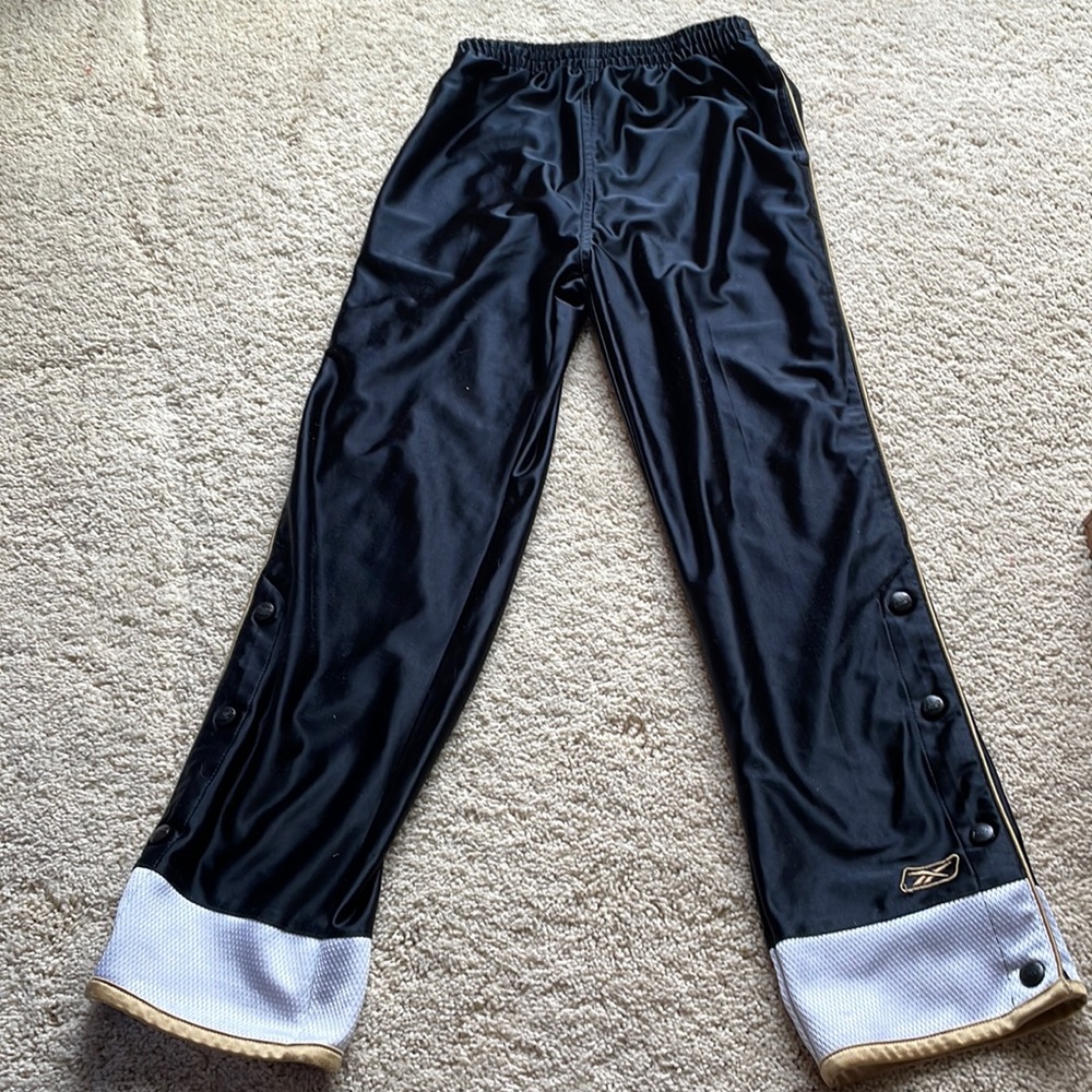 Reebok Boys size 10/12 pants with snaps at bottom